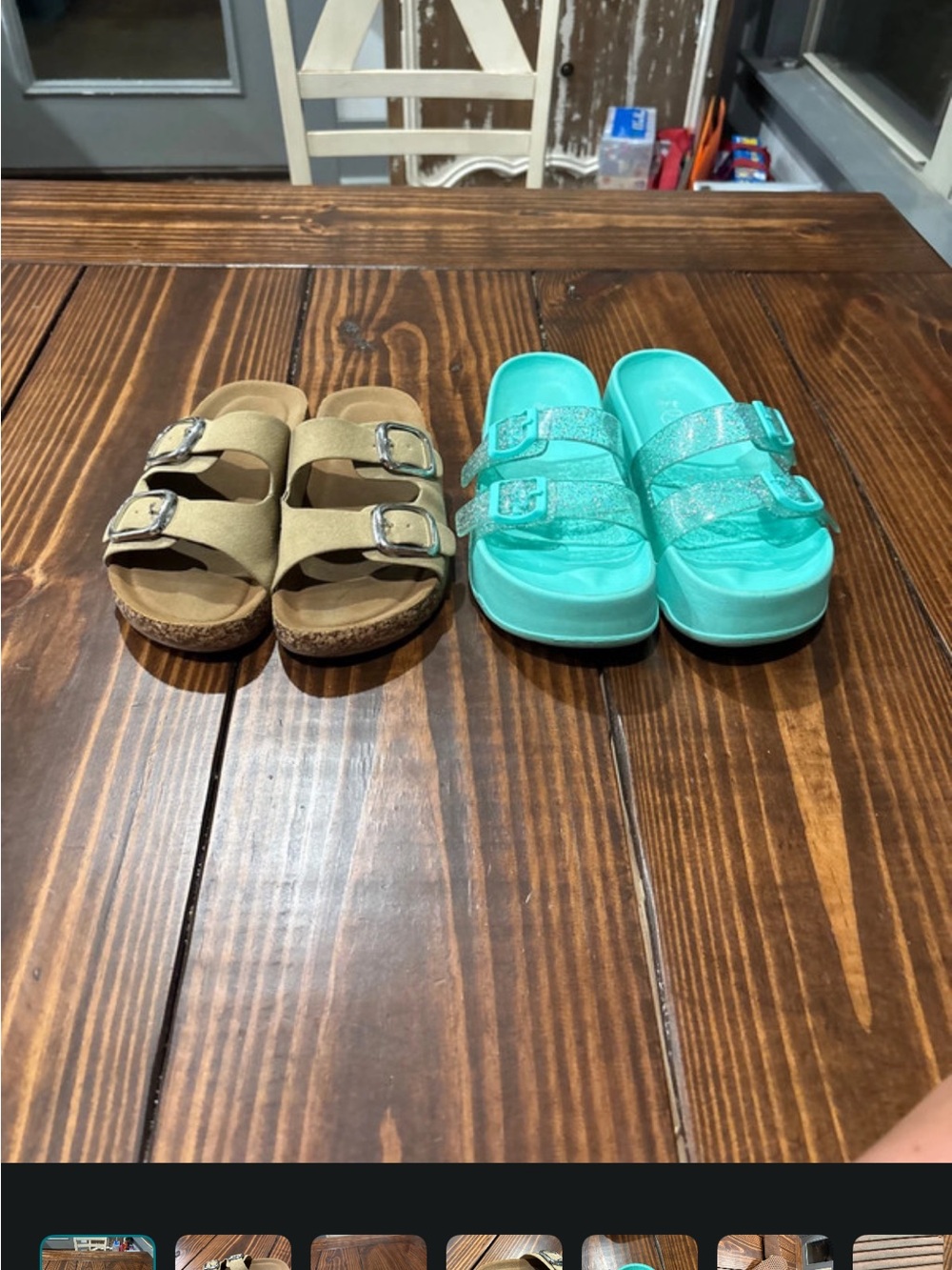 Kids Double-Buckle Slide Sandals bundle